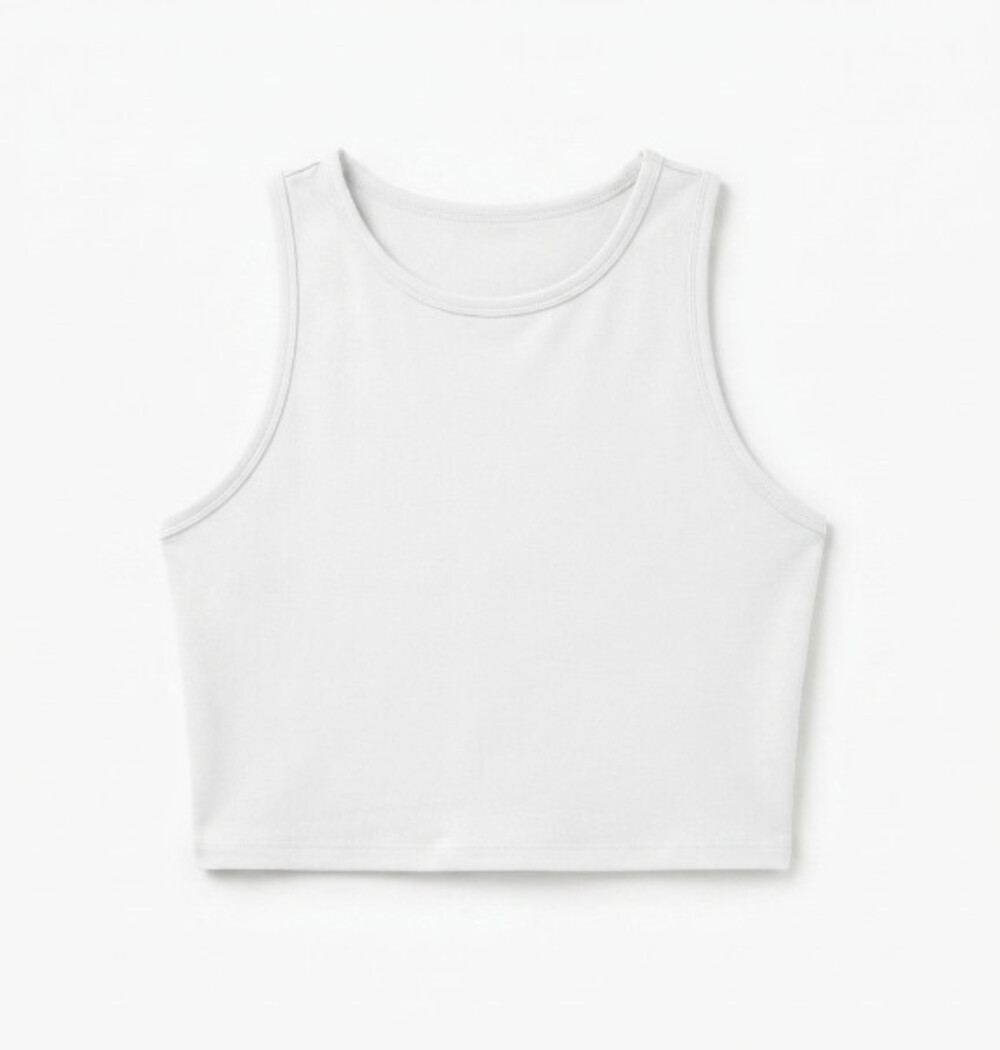 Women's Double Lined Racerback Crop Tank Top – Ultra-Soft Yoga & Athletic